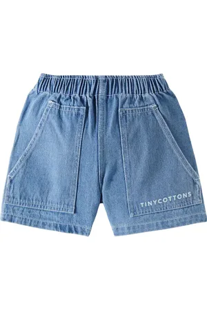 Tiny Cottons Shorts en denim con logo