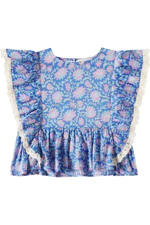 Louise Misha Top Ines de algodón floral