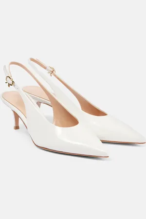 Gianvito Rossi Salones destalonados Robbie Sling 55 de piel