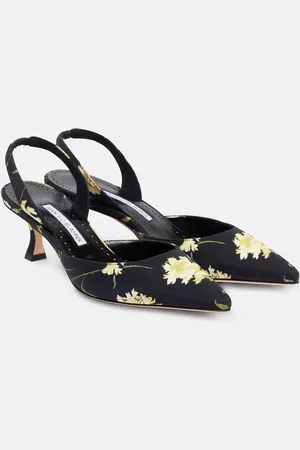 Manolo Blahnik Salones destalonados Carolyne 50 florales