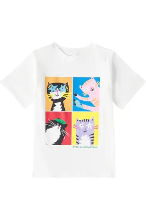 Stella McCartney Camiseta de jersey de algodón estampada