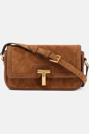 Tom Ford Bolso cruzado Wallis Mini de ante
