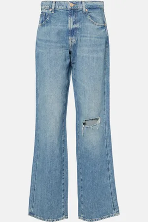 7 for all Mankind Jeans anchos Tess desgastados