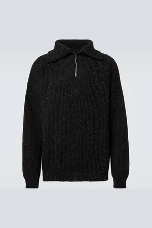 Maison Margiela Jersey de lino y lana con cremallera