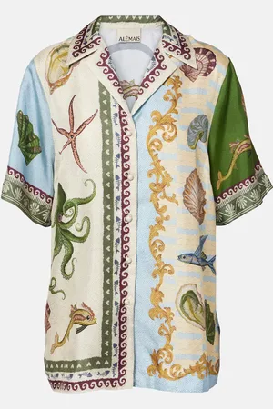 ALÉMAIS Alémais Camisa Bath House de seda