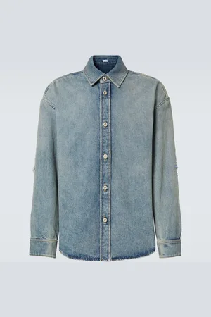 Loewe Sobrecamisa de denim con anagrama