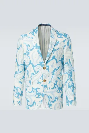 Etro Blazer de botonadura simple de algodón