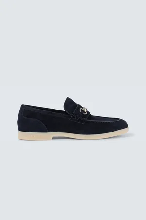Gucci Mocasines de ante con GG