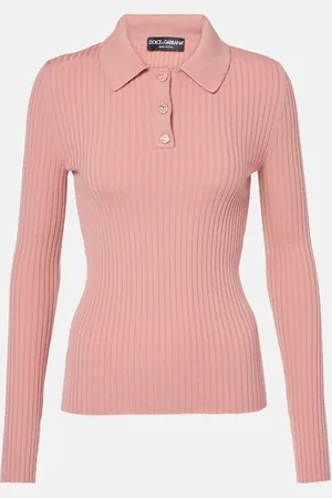Dolce & Gabbana Polo acanalado de mezcla de lana