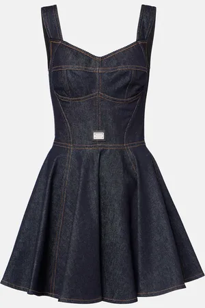 Dolce & Gabbana Vestido bustier de denim