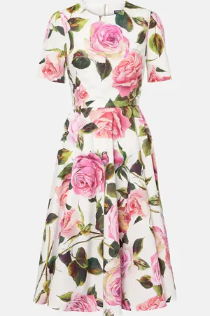 Dolce & Gabbana Vestido midi de algodón floral