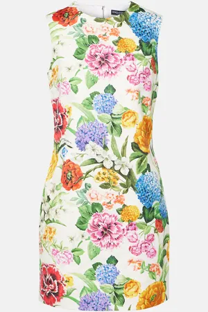 Dolce & Gabbana Vestido corto de algodón floral