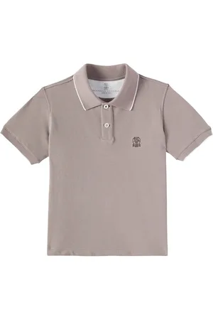 Brunello Cucinelli Polo en piqué de algodón
