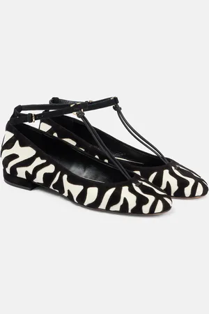 ULLA JOHNSON Bailarinas Polline de piel estampadas