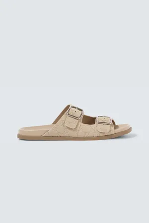 Gucci Sandalias de ante con GG