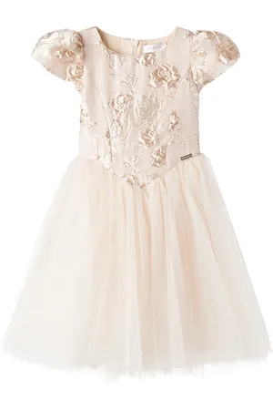MONNALISA Vestido de jacquard floral