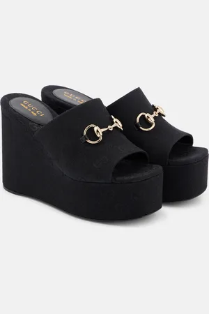 Gucci Sandalias Carmen 60 de lona con Horsebit