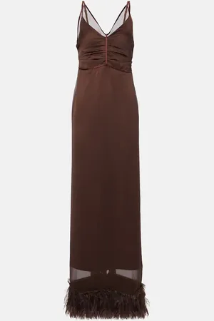JACQUES WEI Vestido lencero a capas