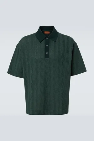 Missoni Polo de mezcla de algodón a rayas