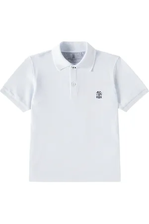 Brunello Cucinelli Polo en piqué de algodón
