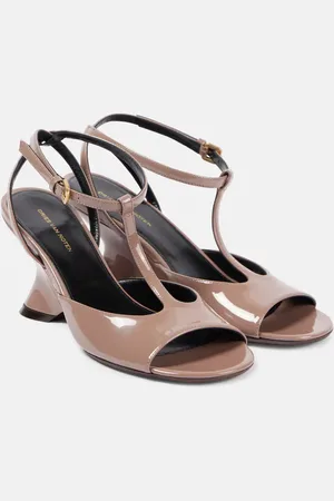 DRIES VAN NOTEN Sandalias con cuña 75 de charol