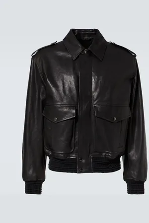 Burberry Chaqueta bomber de piel