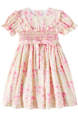 La Coqueta Vestido Silvana de algodón fruncido