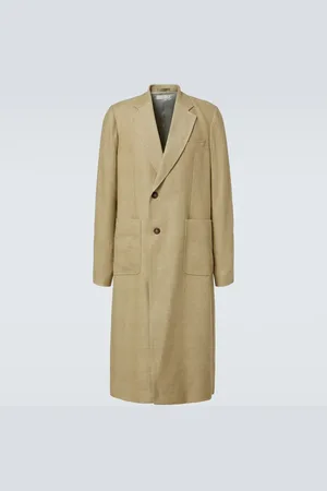 OUR LEGACY Abrigo Robe de lona de lino y seda