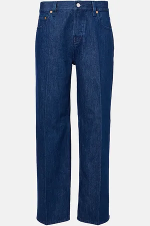 Gucci Jeans rectos con plumas