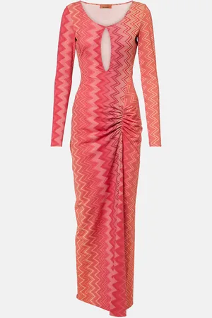 Missoni Vestido midi de lamé en zigzag
