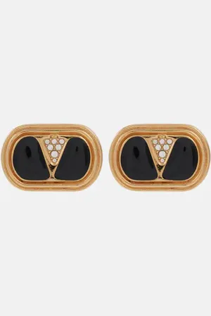 VALENTINO Pendientes Ovalette adornados