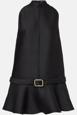 Tom Ford Vestido corto de crepé de lana y seda