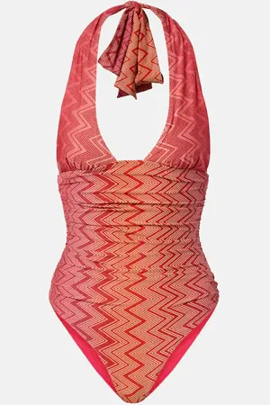 Missoni Bañador fruncido en zigzag