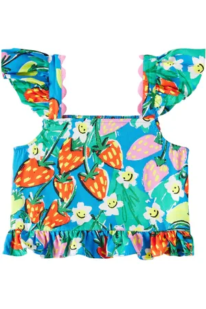 Stella McCartney Set de top y shorts fruncidos