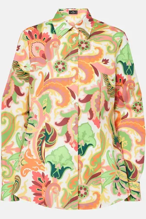Etro Camisa de popelín de mezcla de algodón