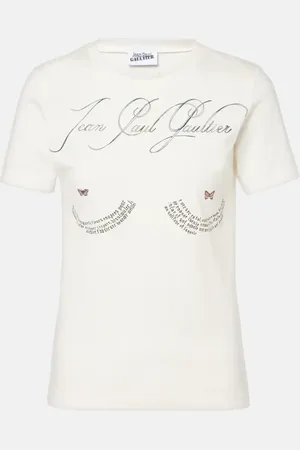 Jean Paul Gaultier Camiseta en jersey de algodón con logo