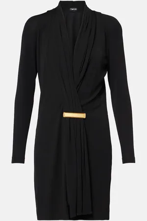 Tom Ford Vestido de cóctel de crepé drapeado