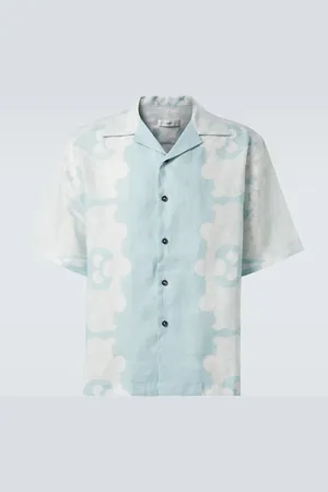 COMMAS Camisa bowling Paradise de lino floral