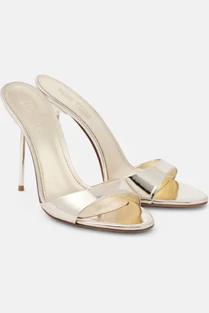 PARIS TEXAS Sandalias Lidia 105 de piel metalizada