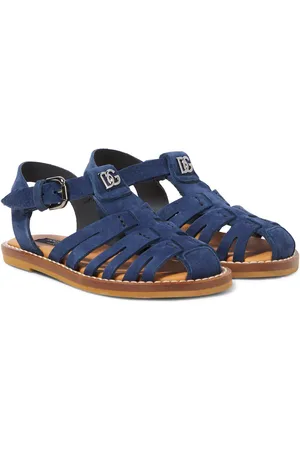 Dolce & Gabbana Sandalias de pescador en ante con DG