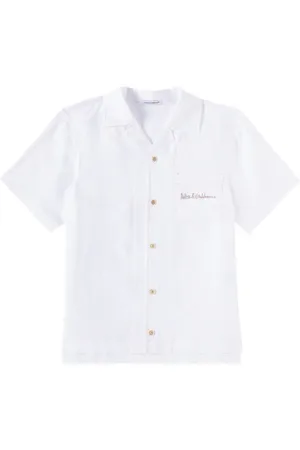 Dolce & Gabbana Camisa de lino con bordado
