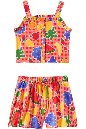 FÁBULA Fábula Top y shorts de algodón estampados