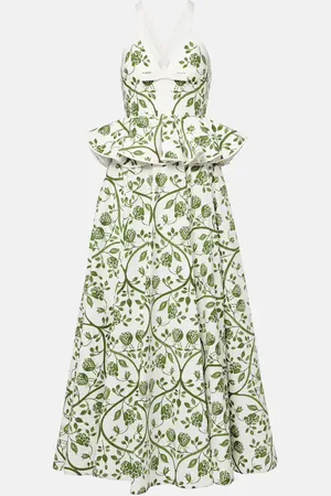 Giambattista Valli Vestido largo de algodón