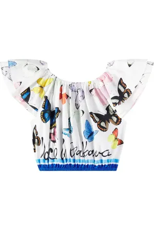 Dolce & Gabbana Top de popelín de algodón estampado