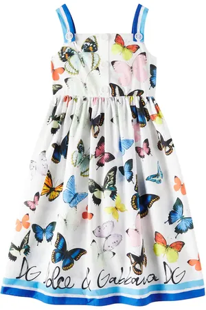 Dolce & Gabbana Vestido en popelín de algodón estampado
