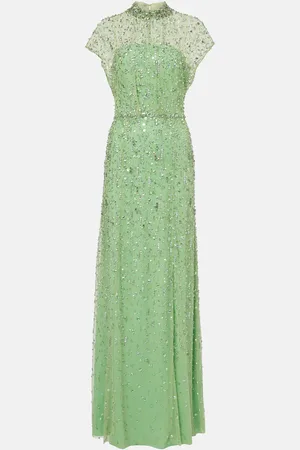 Jenny Packham Vestido de fiesta Crystal Drop adornado