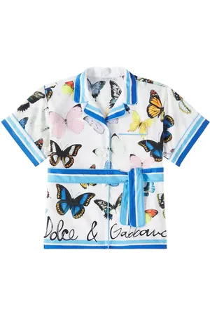 Dolce & Gabbana Camisa de popelín de algodón estampada