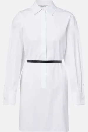 Max Mara Vestido camisero de popelín de algodón