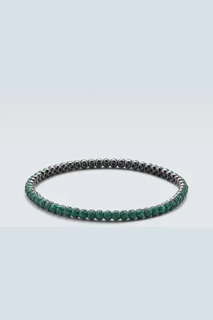 Shay Brazalete de oro de 18 ct con esmeraldas