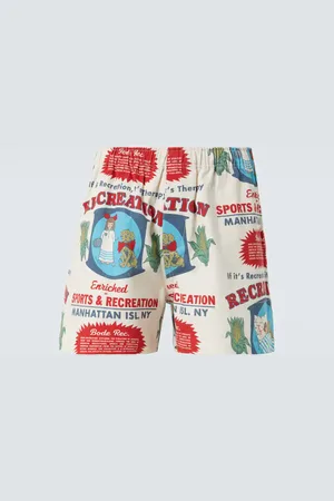 BODE Shorts con estampado de algodón